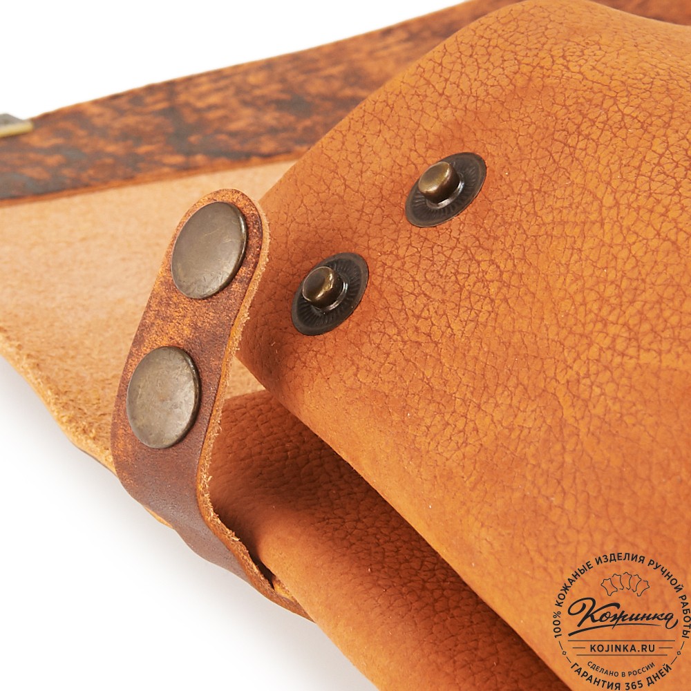 Кожаный рюкзак "Школьник" (терракот со старением)